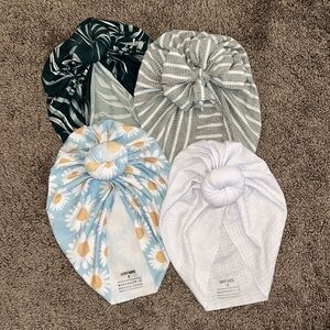 Bunny Knots size medium ages 1-4 turban hats bundle!!